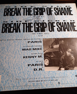 PARIS - Break the Grip of Shame - VG+ 12" Single 1989.