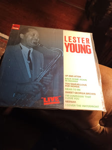 Lester Young ‎– "Live" Vinyl LP 
French import