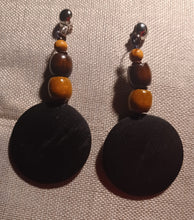 Load image into Gallery viewer, Handmade boho wood clip on earrings
