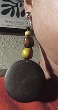 Load image into Gallery viewer, Handmade boho wood clip on earrings
