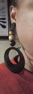 Handmade boho clip on hoops