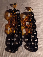 Load image into Gallery viewer, Handmade Avant garde Acrylic Chain Clip On earrings
