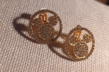 Load image into Gallery viewer, Rhinestone stud cluster clip on earrings

