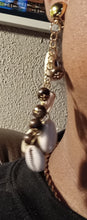 Load image into Gallery viewer, Clip on  Handmade Cowrie Shell Cluster Earrings
