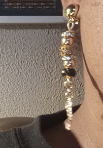 Handmade Nefertiti charm clip on earrings
