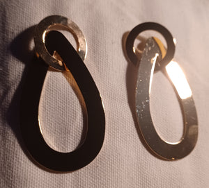 Large gold doorknocker hoops