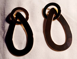 Large gold doorknocker hoops