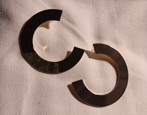 Minimalist Large 3/4th circle hoops