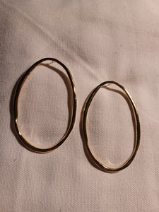 Abstract minimalist Large hoops