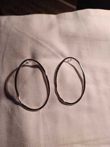 Abstract minimalist Large hoops