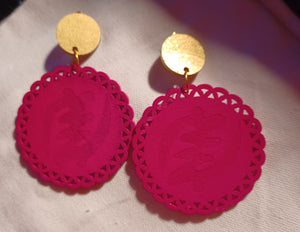 Handmade gye nyame clip on earrings