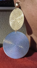 Load image into Gallery viewer, Handmade Hammered Clip on earrings and necklace set
