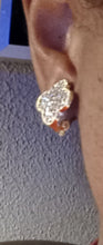 Load image into Gallery viewer, Rhinestone Lucky clover clip on earrings
