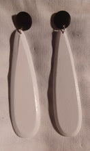Load image into Gallery viewer, Handmade boho wood clip on earrings

