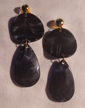 Load image into Gallery viewer, Handmade Acrylic dangle clip on earrings
