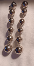 Load image into Gallery viewer, Silver ball bead clip on earrings
