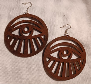 Extra Large Eye of Horus Earrings