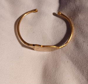 Lucky African elephant brass bangle vintage