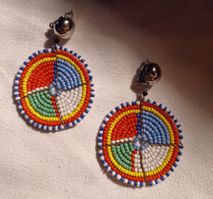 Clip on Handmade Maasai Earrings