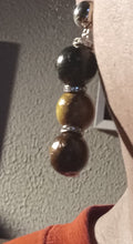 Load image into Gallery viewer, Handmade wood bead clip on earrings
