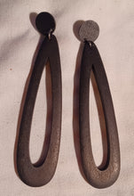 Load image into Gallery viewer, Handmade boho wood clip on earrings
