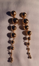 Load image into Gallery viewer, Clip on Long Metal Ball Dangle Earrings
