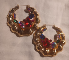 Load image into Gallery viewer, Large and Chunky Vintage Bamboo Earrings
