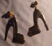 Load image into Gallery viewer, Gold metal large high heel design Clip ons
