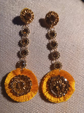 Load image into Gallery viewer, Handmade boho beaded crystal Clip On earrings
