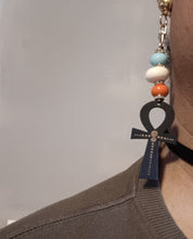Load image into Gallery viewer, Clip on Handmade Ankh Necklace Set with Clip on Earrings
