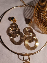 Load image into Gallery viewer, Abstract spiral wire necklace bracelet and clip on earrings set
