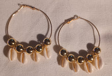 Load image into Gallery viewer, Handmade Cowrie Hoops
