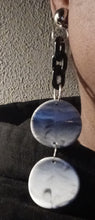 Load image into Gallery viewer, Handmade Acrylic dangle clip on earrings
