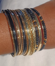 Load image into Gallery viewer, Set of 20 Chunky gold Bangles
