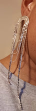 Load image into Gallery viewer, Glam Rhinestone and Chain earrings
