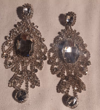 Load image into Gallery viewer, Large Glam Rhinestone chandelier earrings
