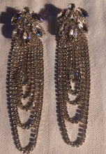 Load image into Gallery viewer, Large Glam Rhinestone chandelier earrings
