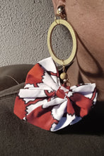 Load image into Gallery viewer, Large Ankara Fabric bow Clip on earrings
