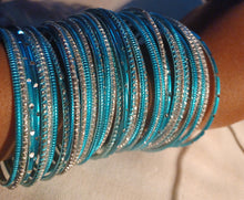 Load image into Gallery viewer, Set of 40 Light Boho Bangles
