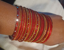 Load image into Gallery viewer, Set of 40 Light Boho Bangles
