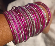 Load image into Gallery viewer, Set of 40 Light Boho Bangles
