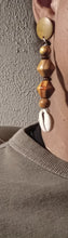Load image into Gallery viewer, Handmade wood bead boho clip on earrings
