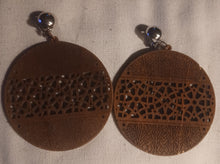 Load image into Gallery viewer, Boho laser cut geometric design Clip on earrings
