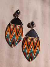 Load image into Gallery viewer, Abstract boho clip on earrings
