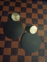 Load image into Gallery viewer, Handmade Hammered Metal Disc Clip On Earrings
