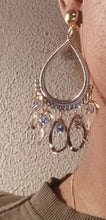 Load image into Gallery viewer, Small glam girl charm hoops
