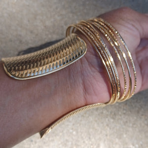 Set of 10 Chunky boho Bangles