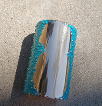 Load image into Gallery viewer, Large Abstract hammered metal Cuff bracelet
