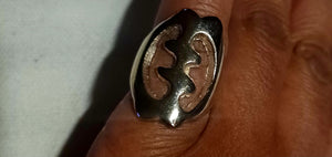 Vintage Gye Nyame Steel Ring 6.5