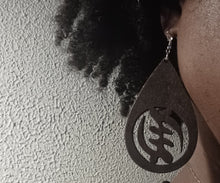 Load image into Gallery viewer, Clip on Adinkra symbol Gye Nyame Earrings
